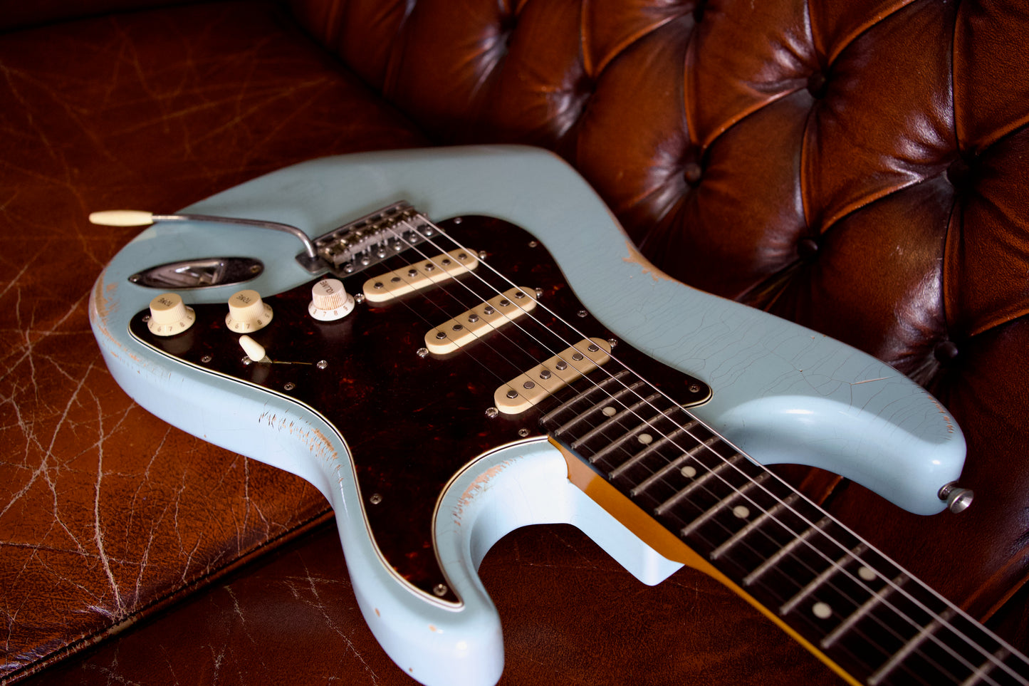 Constantin Guitars Sweetcaster #0002 Aged Sonic Blue