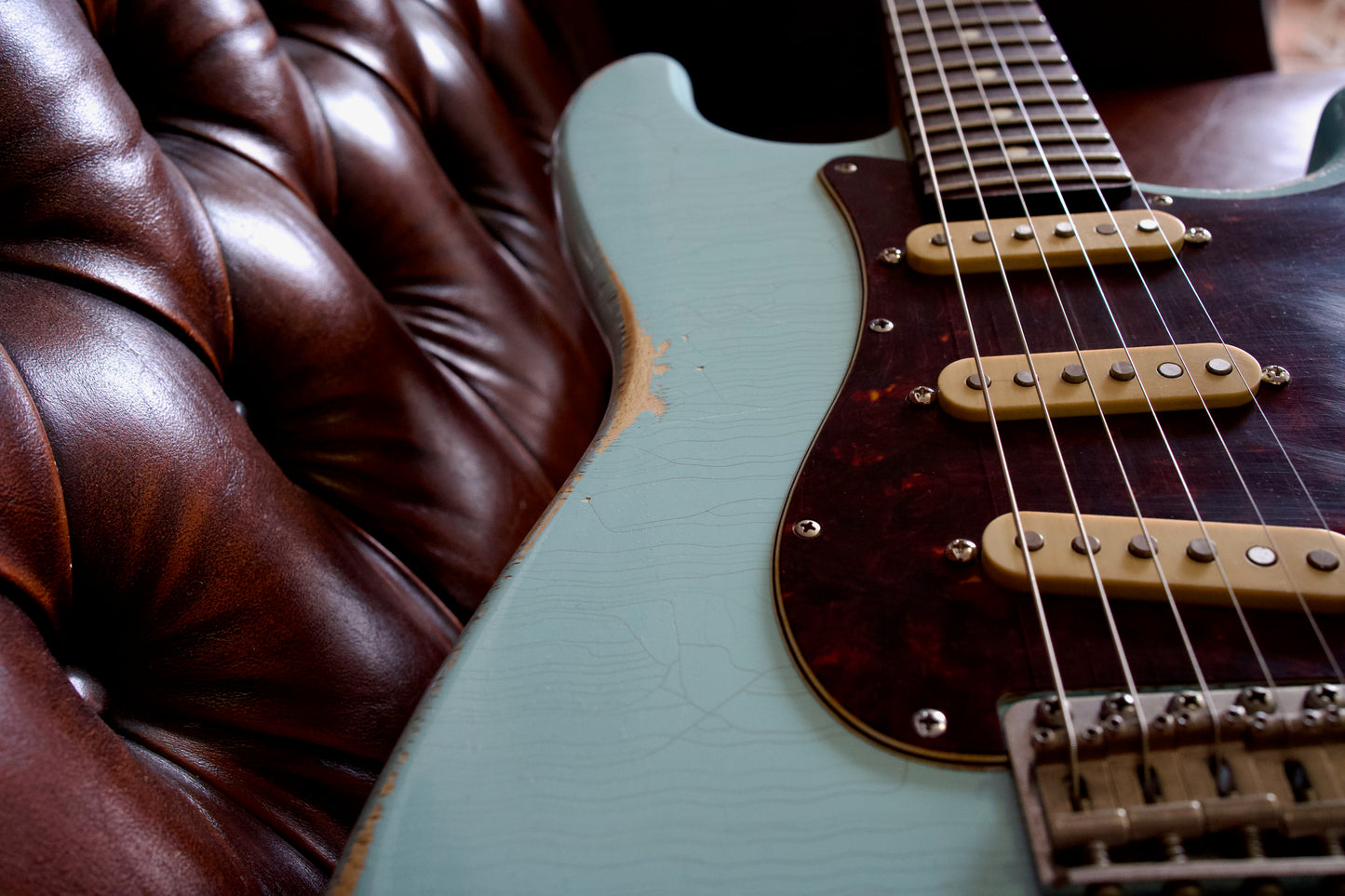 Constantin Guitars Sweetcaster #0002 Aged Sonic Blue